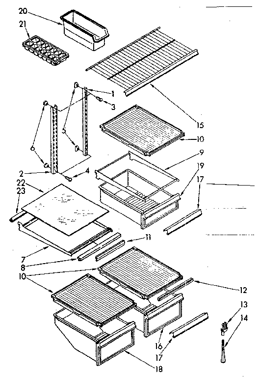 Shelf parts