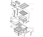 Kenmore 1068778710 shelf parts diagram