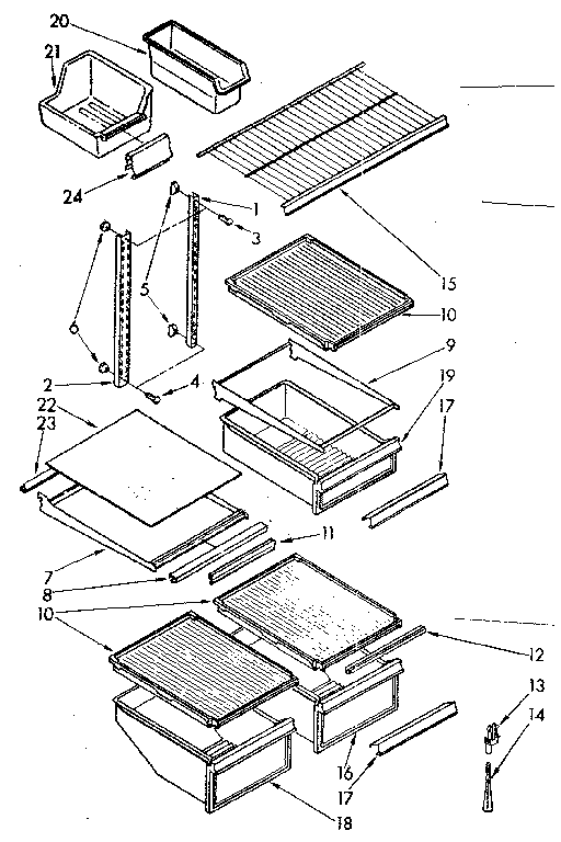 Shelf parts