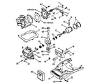 Craftsman 225587490 power head & support plate diagram