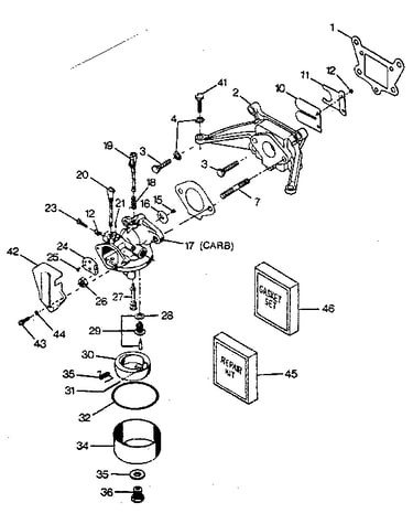 Carburetor & reed plate