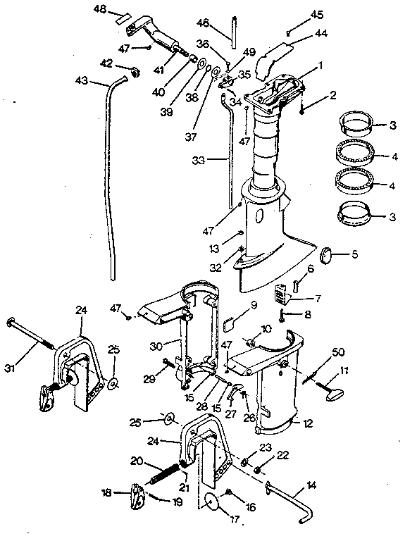 Motor leg
