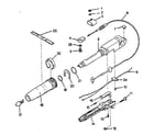 Craftsman 225587490 steering handle and twist grip throttle diagram