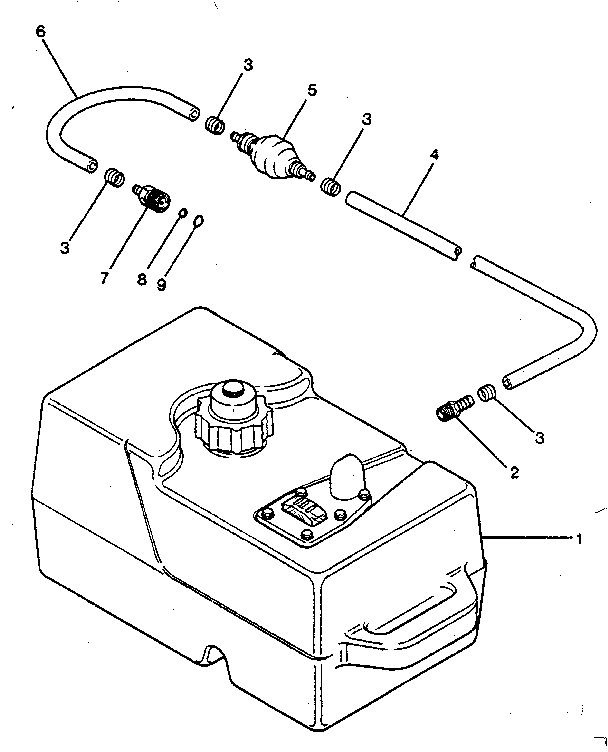 Fuel tank and line