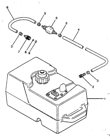 Fuel tank and line