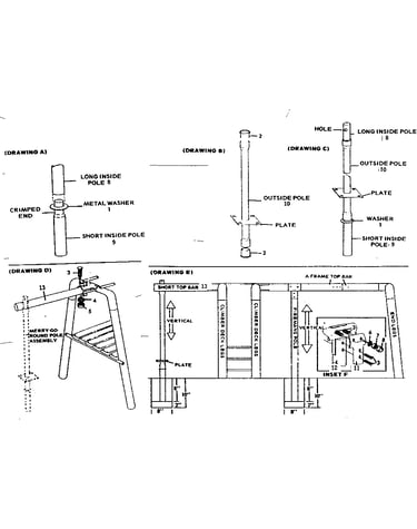 Fireman's pole assembly