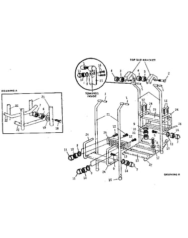 Lawn swing hanger assembly