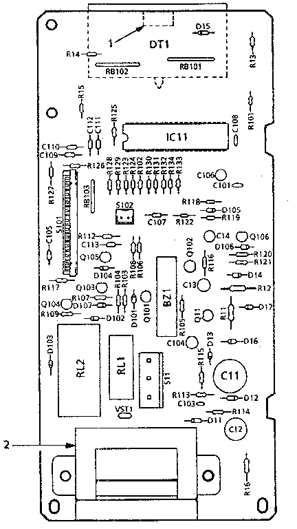 POWER AND CONTROL CIRCUIT BOARD 14456