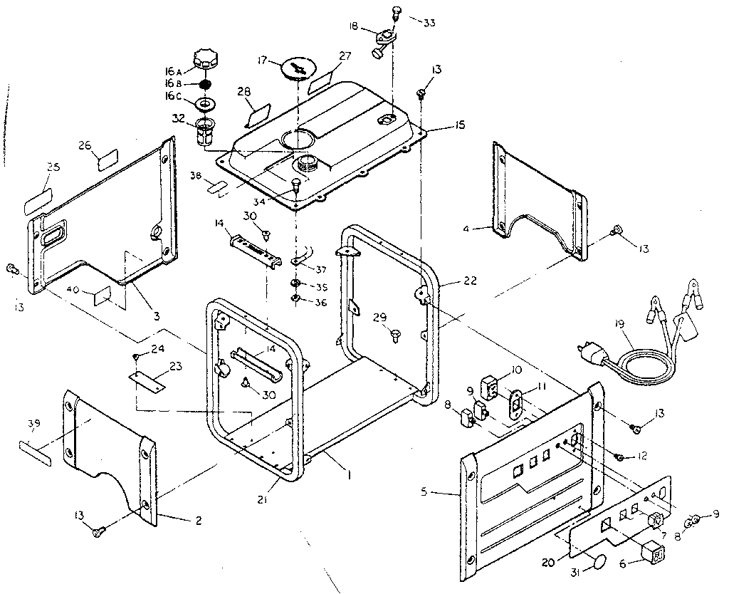 Cradle and enclosure