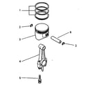 Craftsman 636299950 piston and connecting rod system diagram