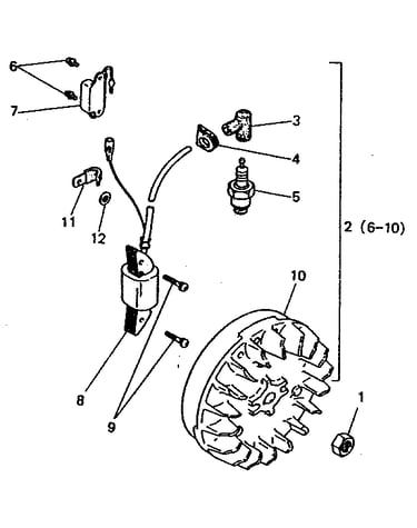 Flywheel and ignition system