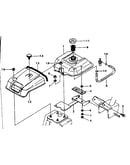Fuel tank and engine cover
