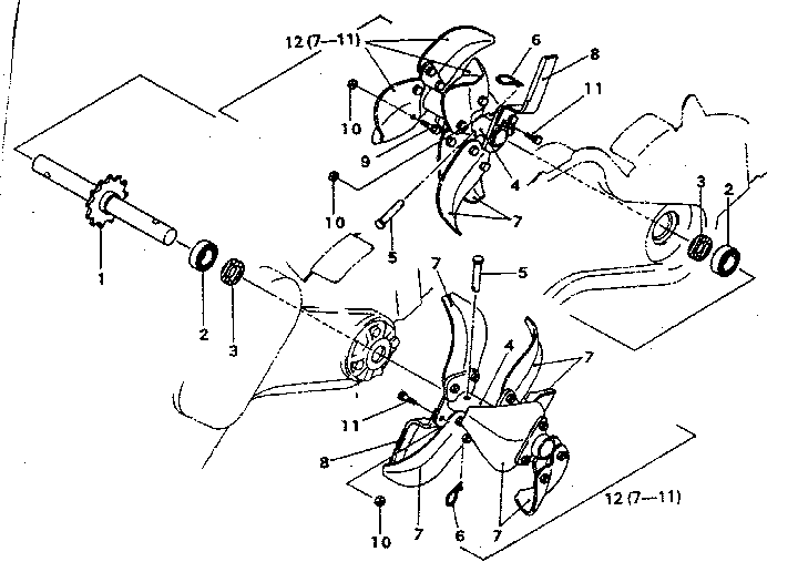 Tine assembly
