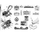 Craftsman 636299950 counter weight and decals diagram