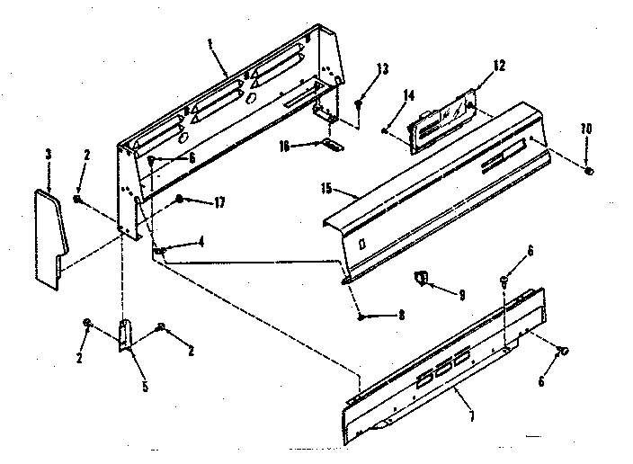 Backguard section