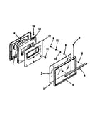 Oven door section