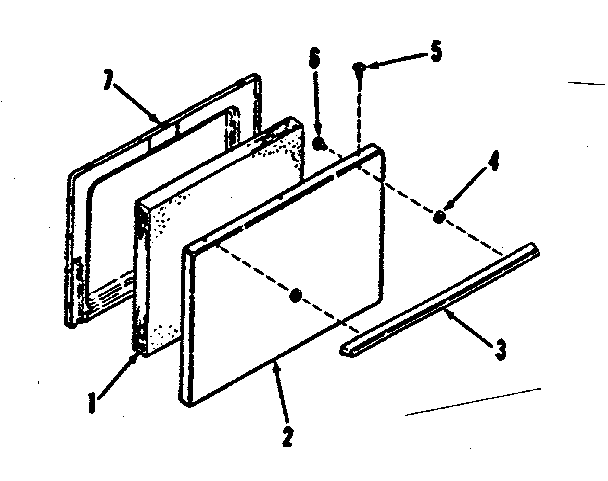 Model 911.9108710 oven door section
