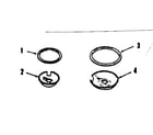 Kenmore 9119318710 optional porcelain pan and chrome ring kit diagram