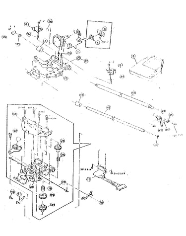 471/474/476 wide carriage - carrier frame & dot head assm.