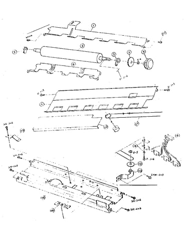 471/474/476 wide carriage platen assm.