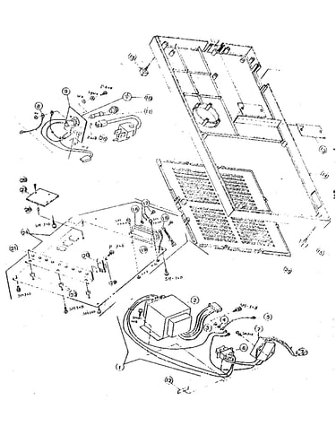 471/474 476 wide carriage - bottom cover mounting parts