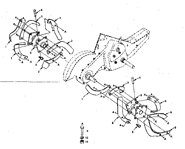 Tine assembly