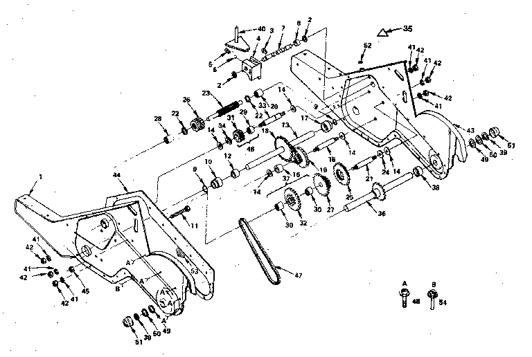 Transmission, ground drive