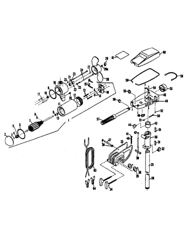 Electric fishing motor