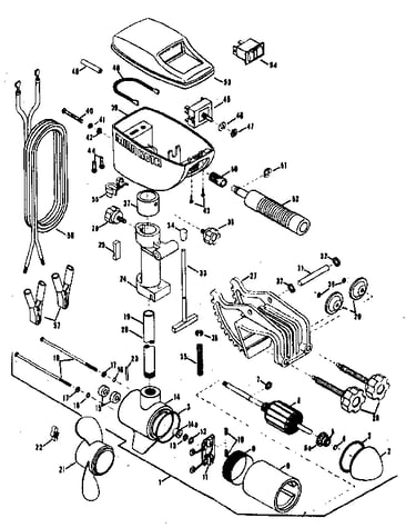 Electric fishing motor