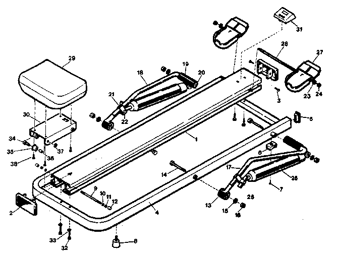 Version 1: 3 button console, solid frame