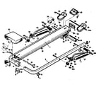 Proform RO5000 version 2: 4 button console, split frame diagram