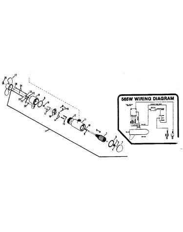 Motor assembly and wiring diagram