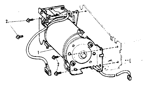 Shuttle drive motor unit