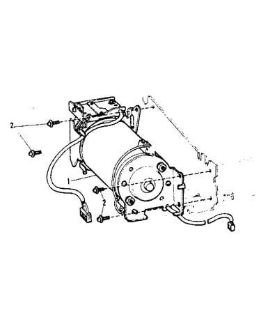 Shuttle drive motor unit