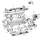 Brother FAX 50/100 frame and miscellaneous parts diagram