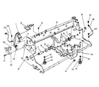 Sears 87153909 carrier molding, rails, & frames diagram