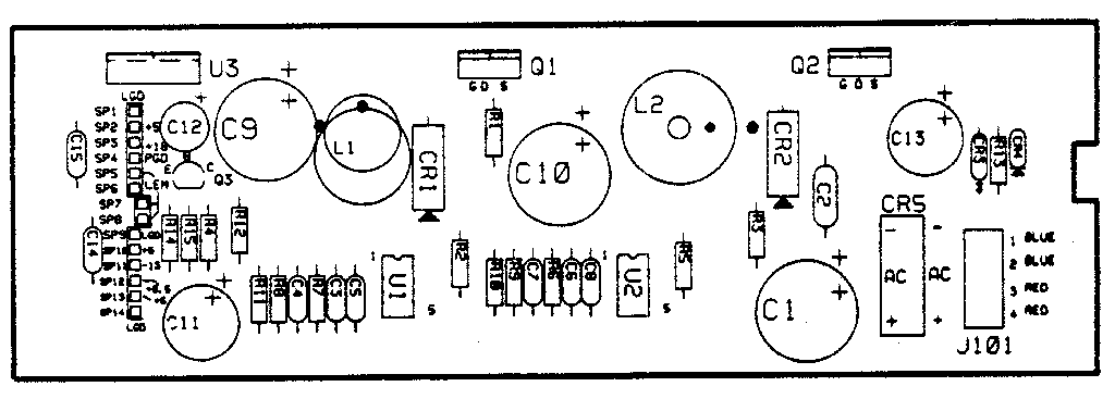 CONTROLLER PC BOARD AND POTENTIOMETER