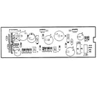 Sears 87153909 controller pc board and potentiometer diagram