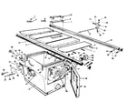 Craftsman 35122652 table and base assembly diagram