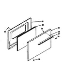 Oven door (7028810, 7038810, 7048810, 7058810)