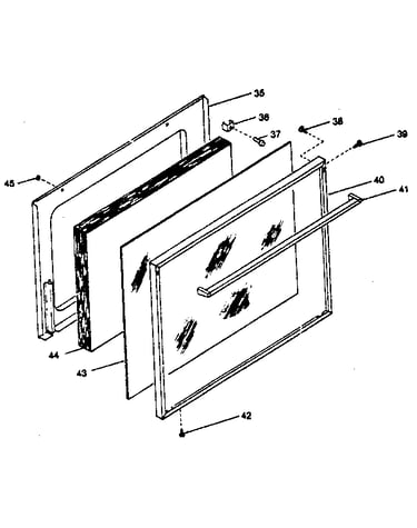 Oven door (119.7078810)