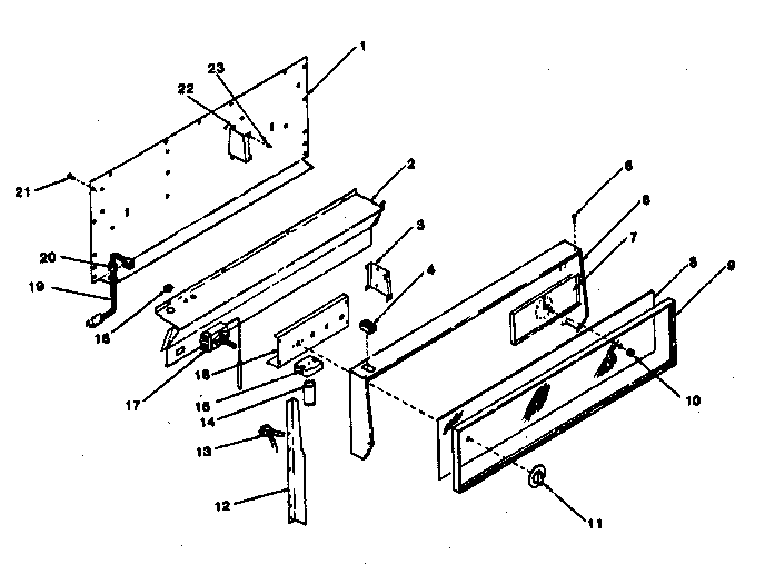 Backguard section