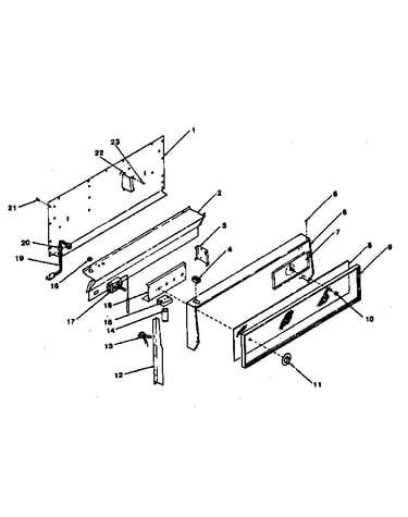 Backguard section