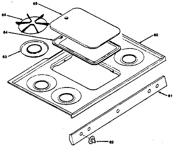 Cooktop section