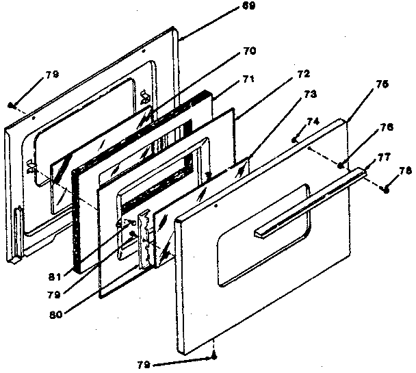 Oven door