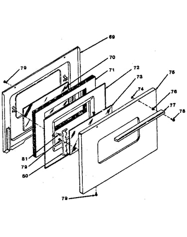 Oven door