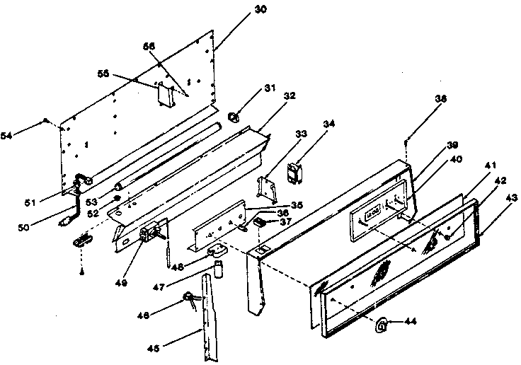 Backguard section