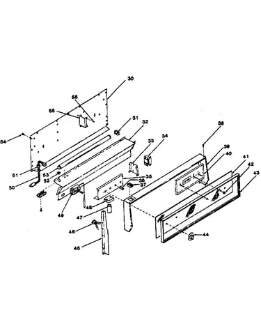 Backguard section