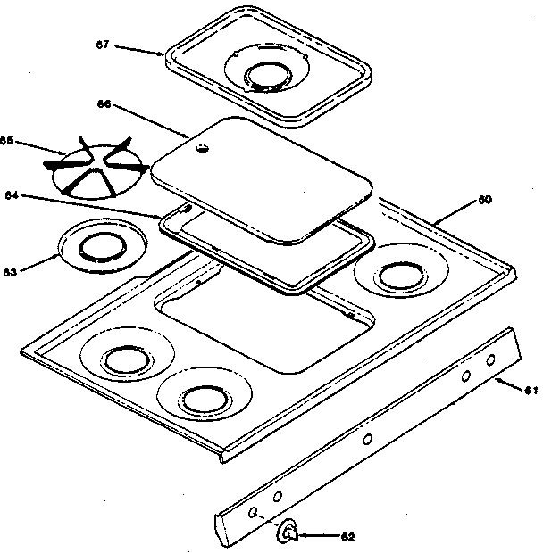 Cooktop section