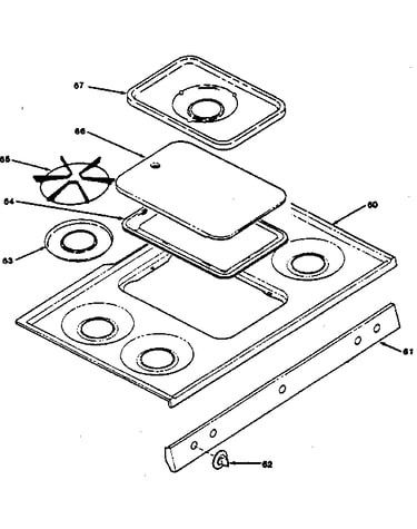 Cooktop section